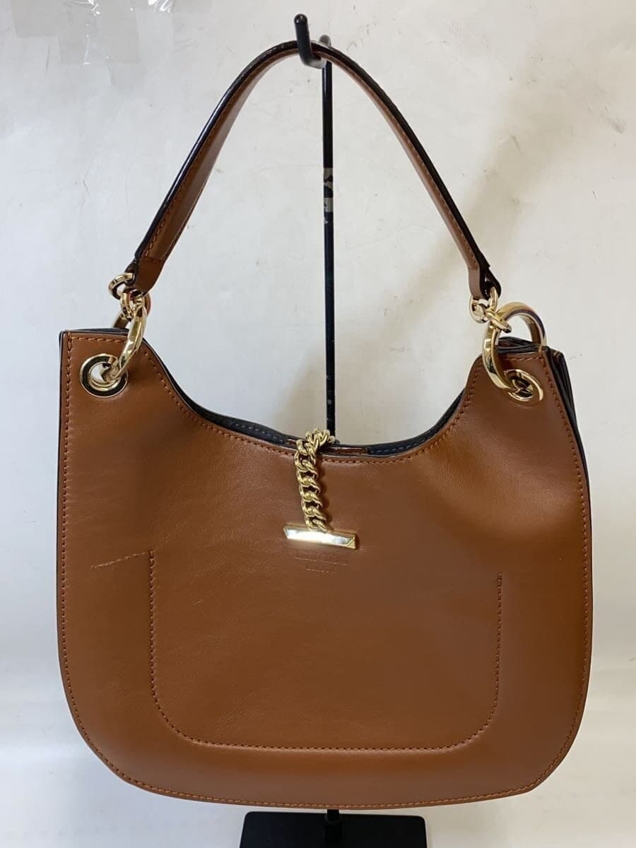 JIMMY CHOO Handbag Leather BRW Solid 3