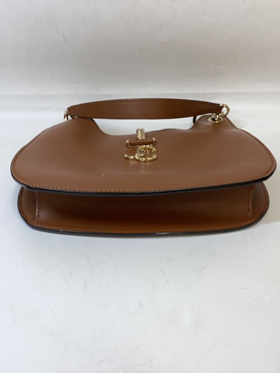 JIMMY CHOO Handbag Leather BRW Solid 4