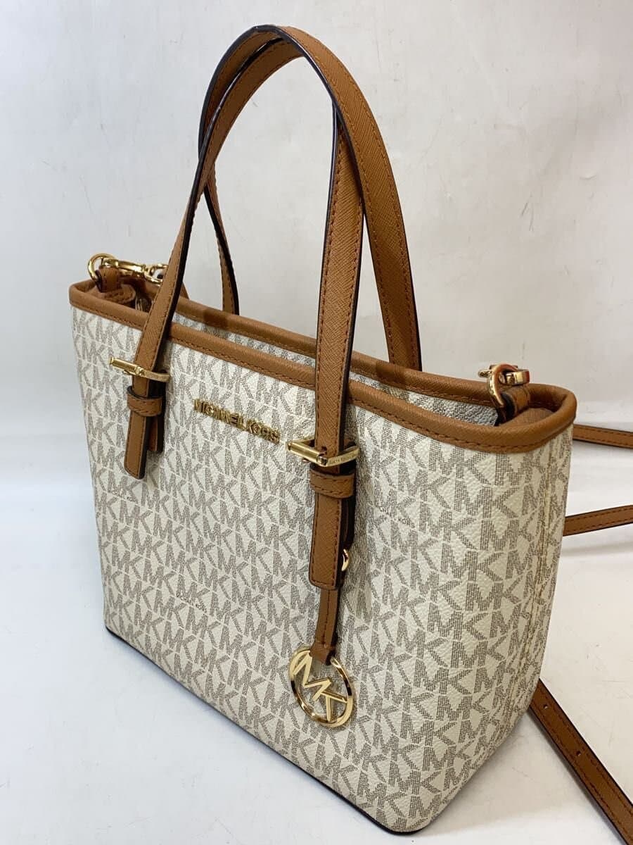 MICHAEL KORS Handbag Leather WHT 35S9GTVT0B Yellowing 2