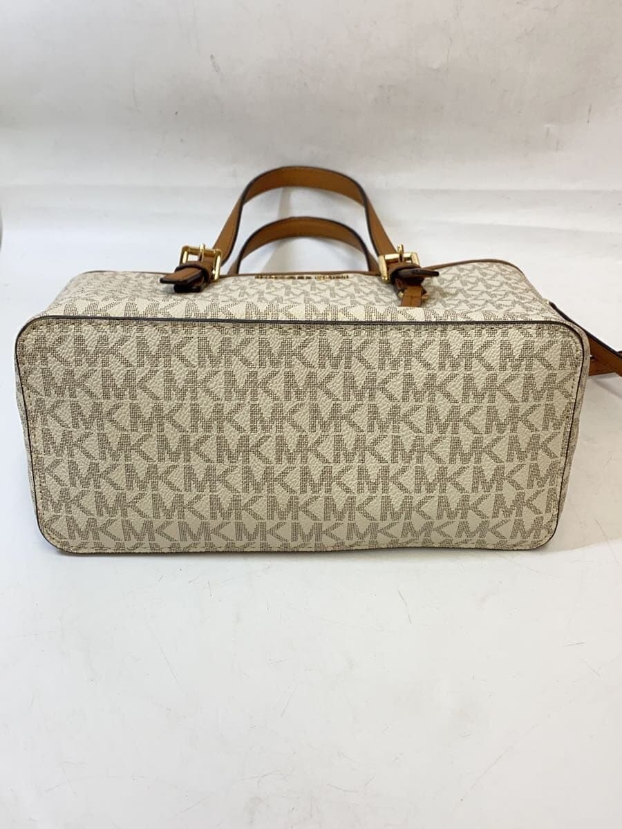MICHAEL KORS Handbag Leather WHT 35S9GTVT0B Yellowing 4