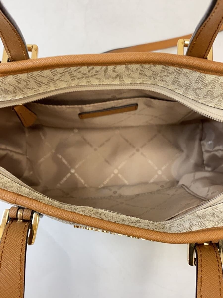 MICHAEL KORS Handbag Leather WHT 35S9GTVT0B Yellowing 6