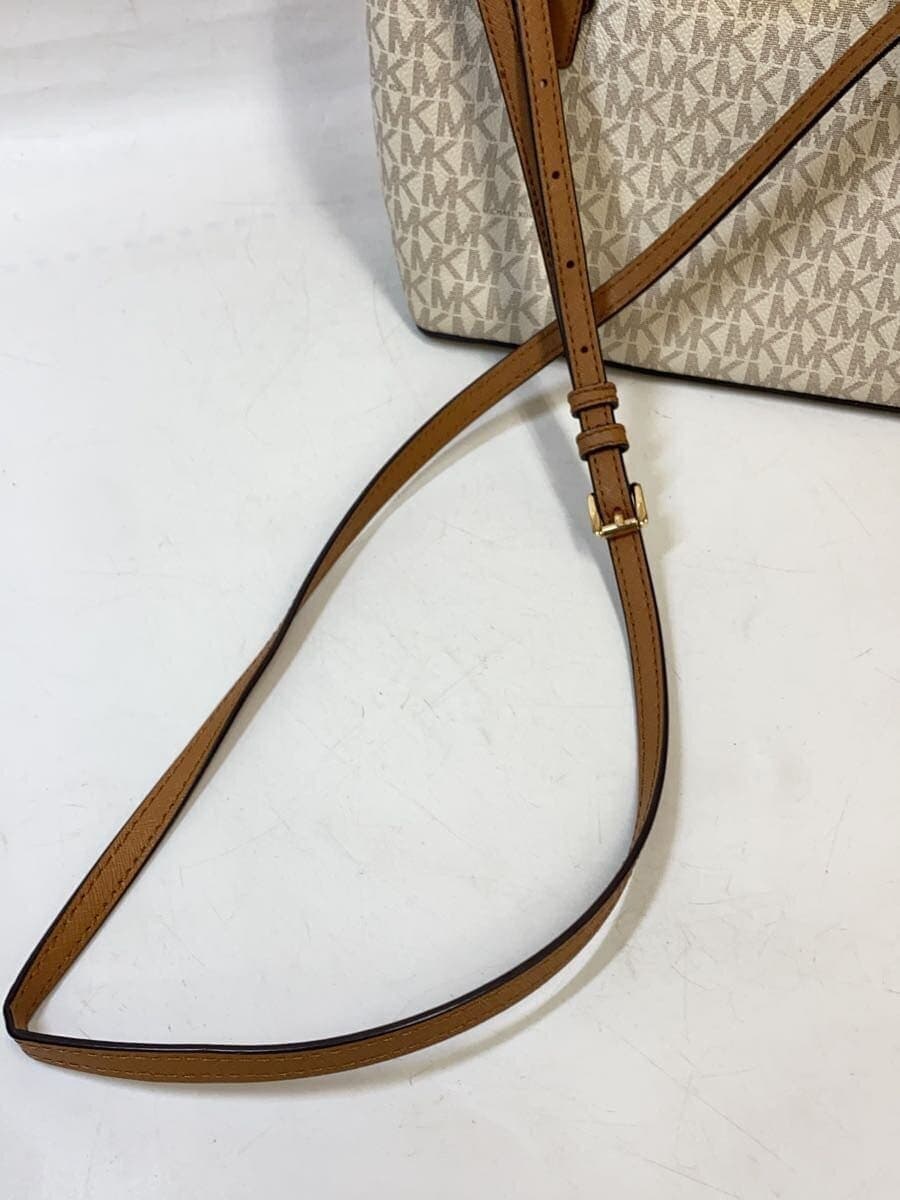 MICHAEL KORS Handbag Leather WHT 35S9GTVT0B Yellowing 7