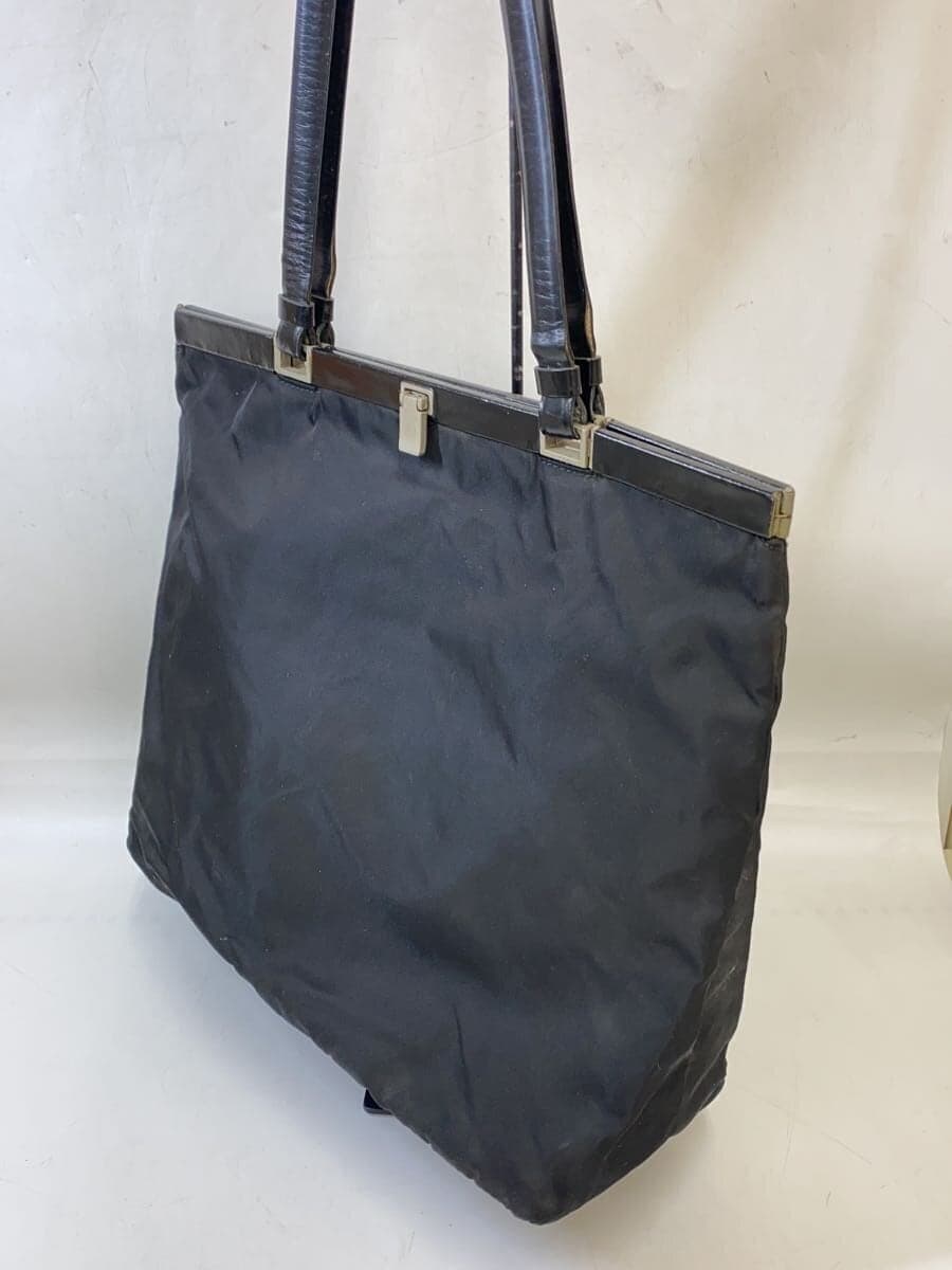 PRADA Shoulder Bag Nylon BLK Signs of Use Large 2
