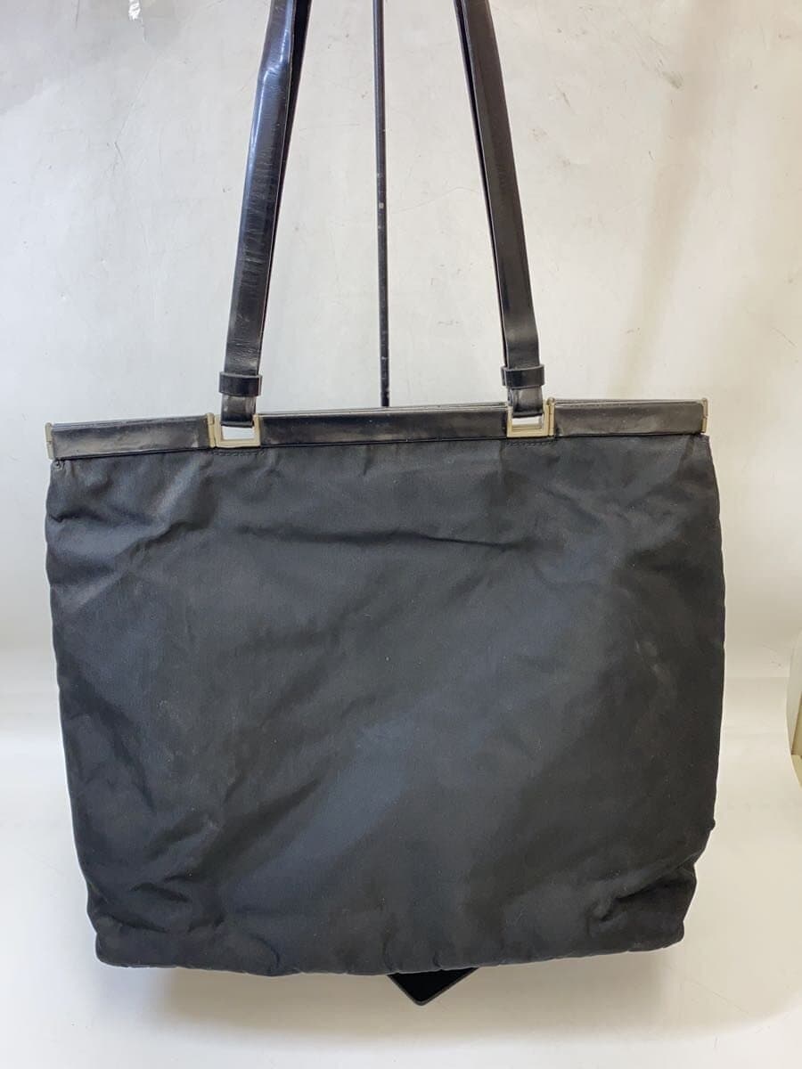 PRADA Shoulder Bag Nylon BLK Signs of Use Large 3