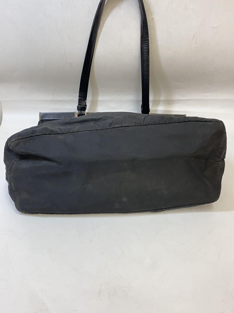 PRADA Shoulder Bag Nylon BLK Signs of Use Large 4