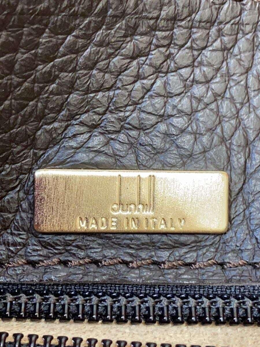 dunhill Shoulder Bag Leather BRW Solid 5