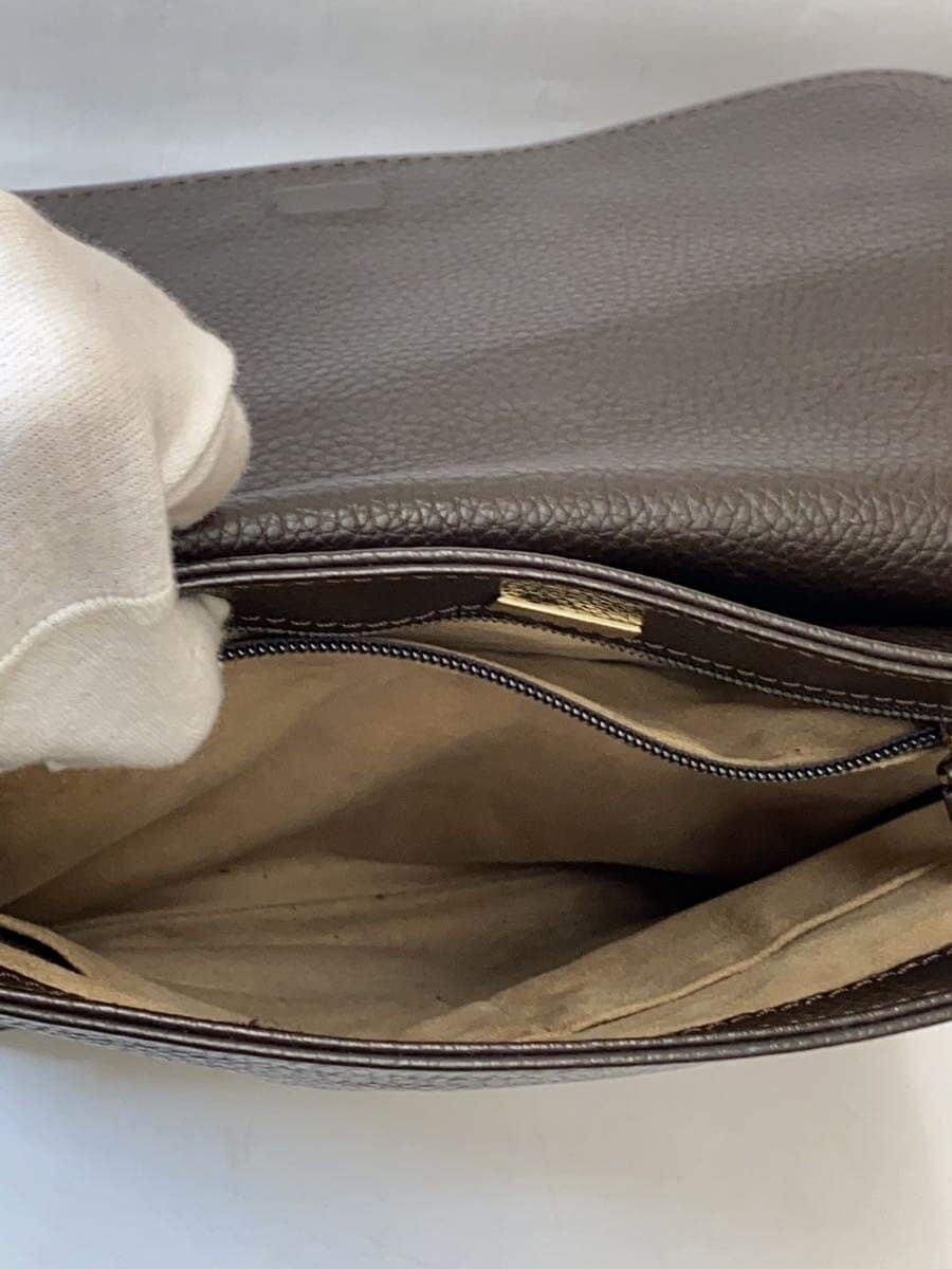 dunhill Shoulder Bag Leather BRW Solid 6