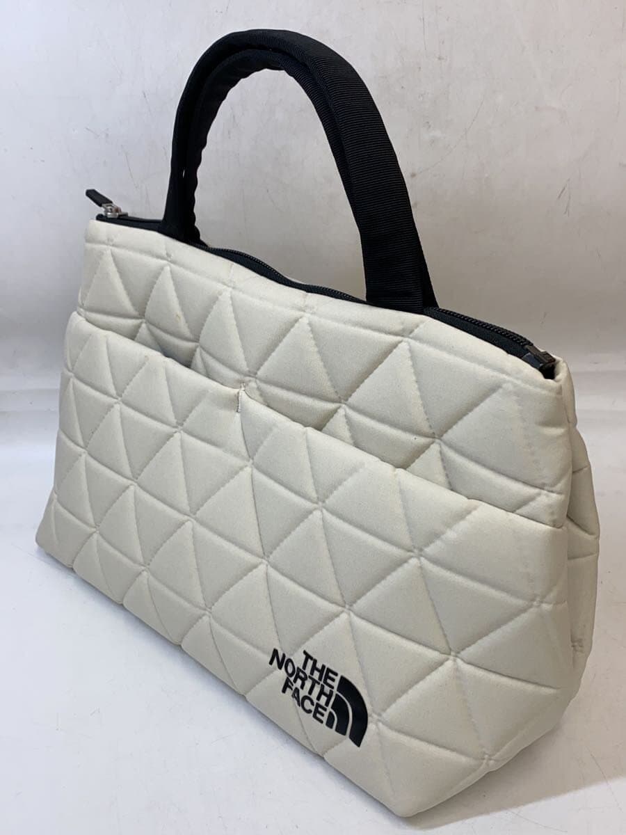 THE NORTH FACE Tote Bag Polyester WHT NM32355 Bottom Stain 2