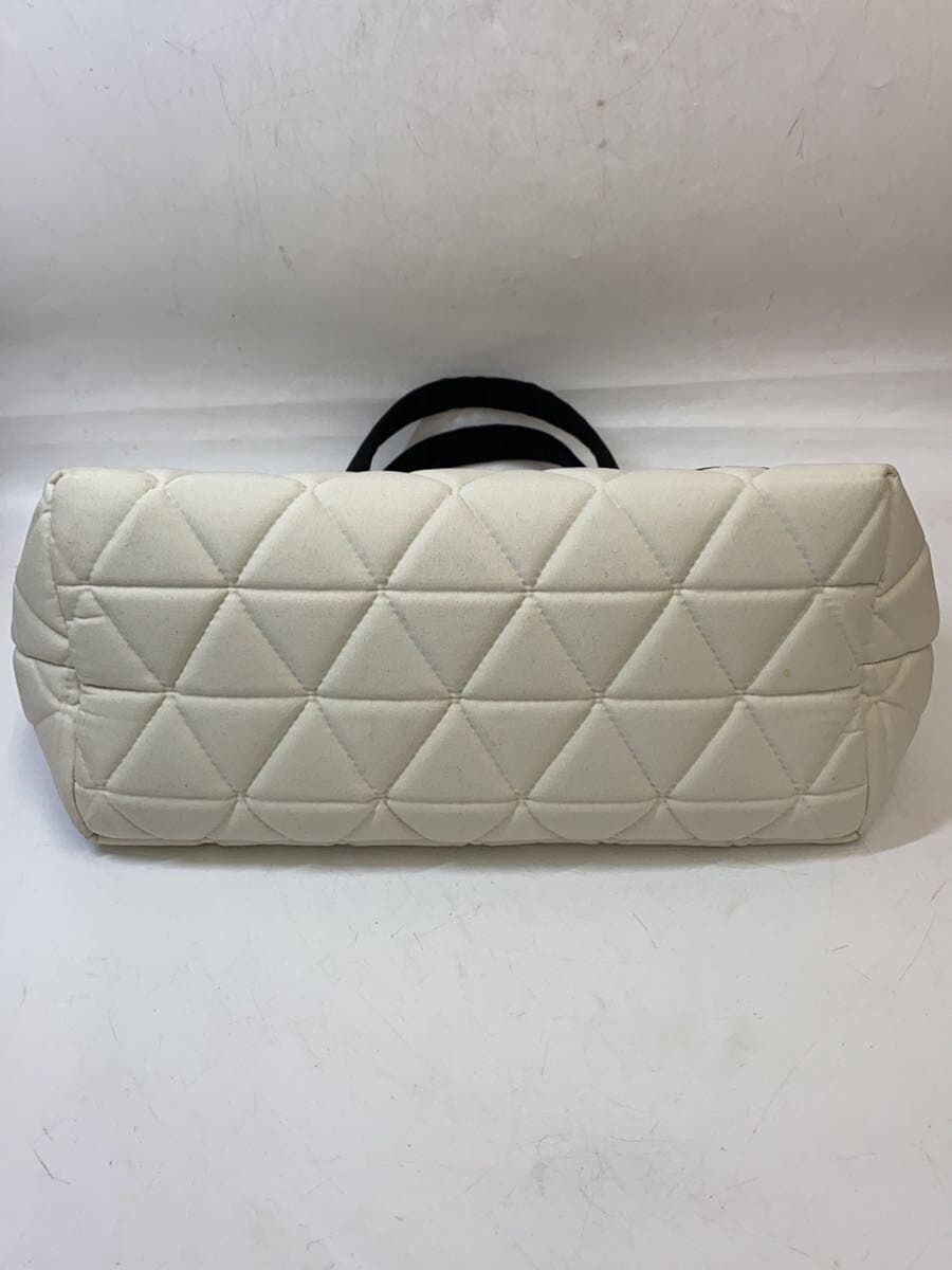 THE NORTH FACE Tote Bag Polyester WHT NM32355 Bottom Stain 4