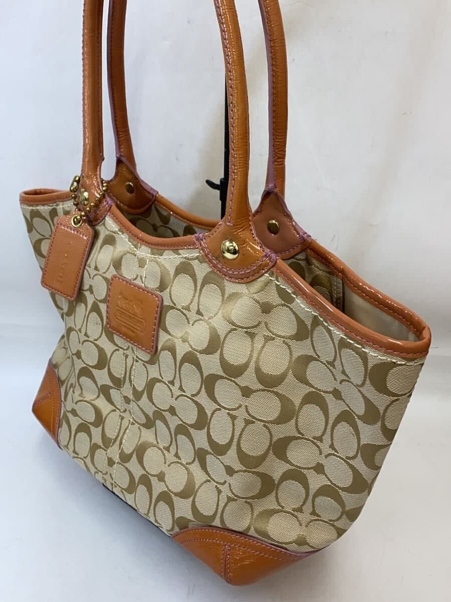 COACH Tote Bag_Signature Canvas BEG 2
