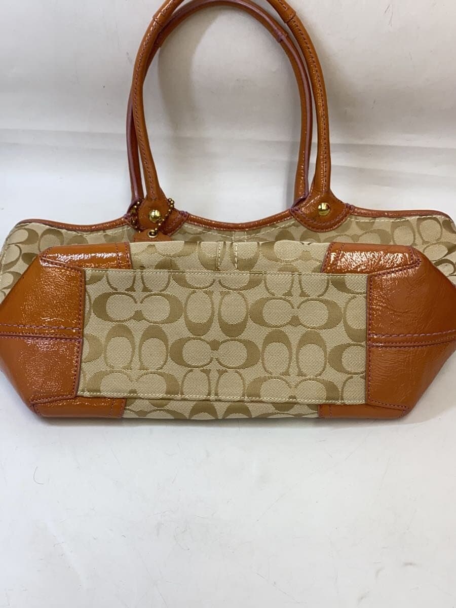 COACH Tote Bag_Signature Canvas BEG 4
