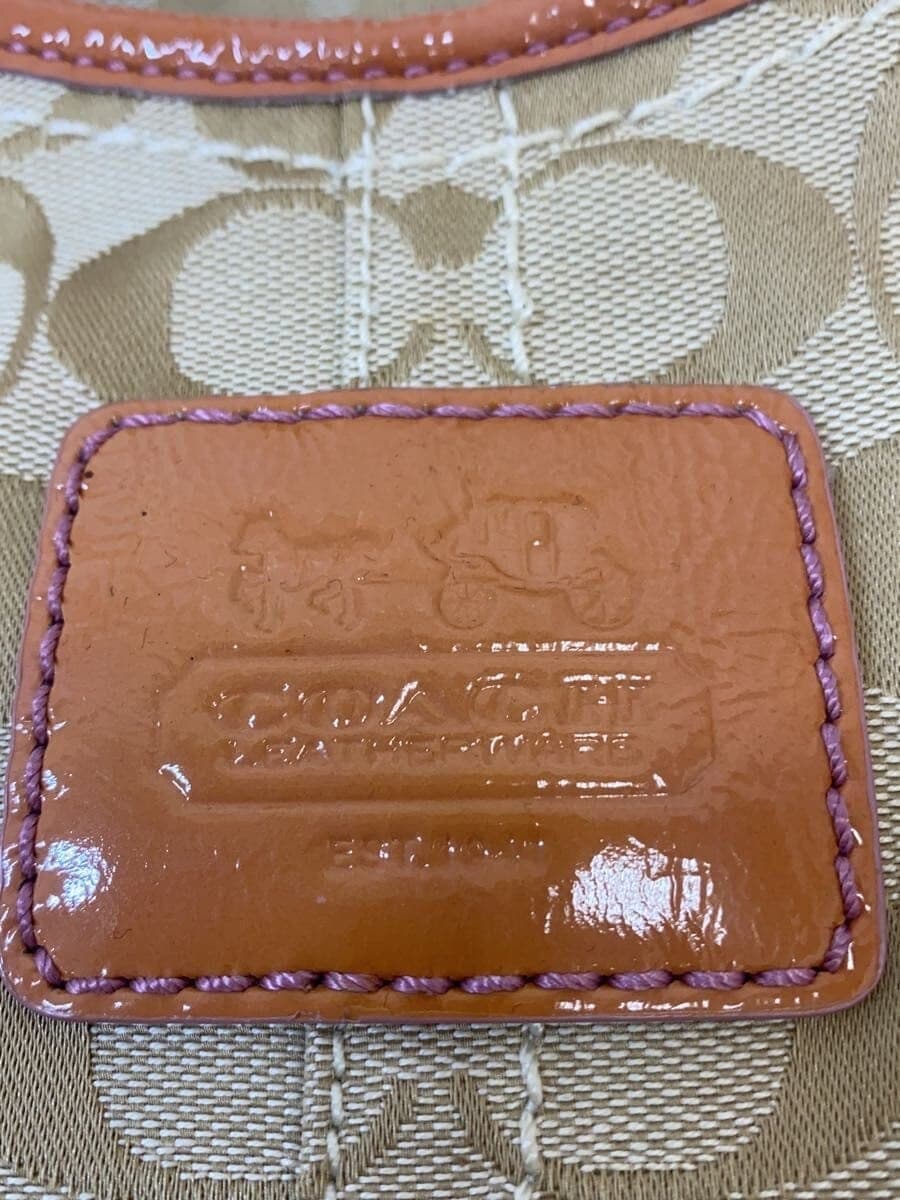 COACH Tote Bag_Signature Canvas BEG 5