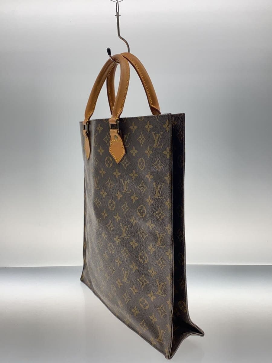 LOUIS VUITTON 1) Sac Plat Monogram Canvas PVC BRW M51140 2