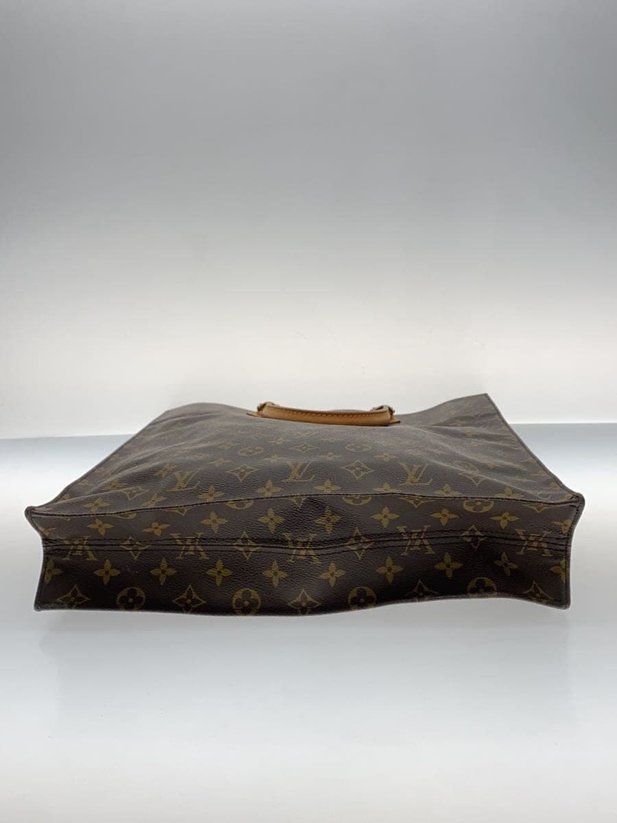 LOUIS VUITTON 1) Sac Plat Monogram Canvas PVC BRW M51140 4