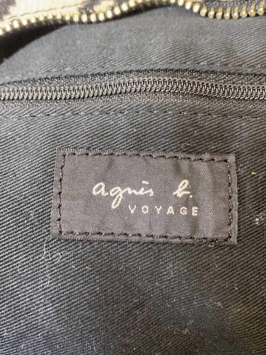 agnes b VOYAGE Handbag WHT Check 5