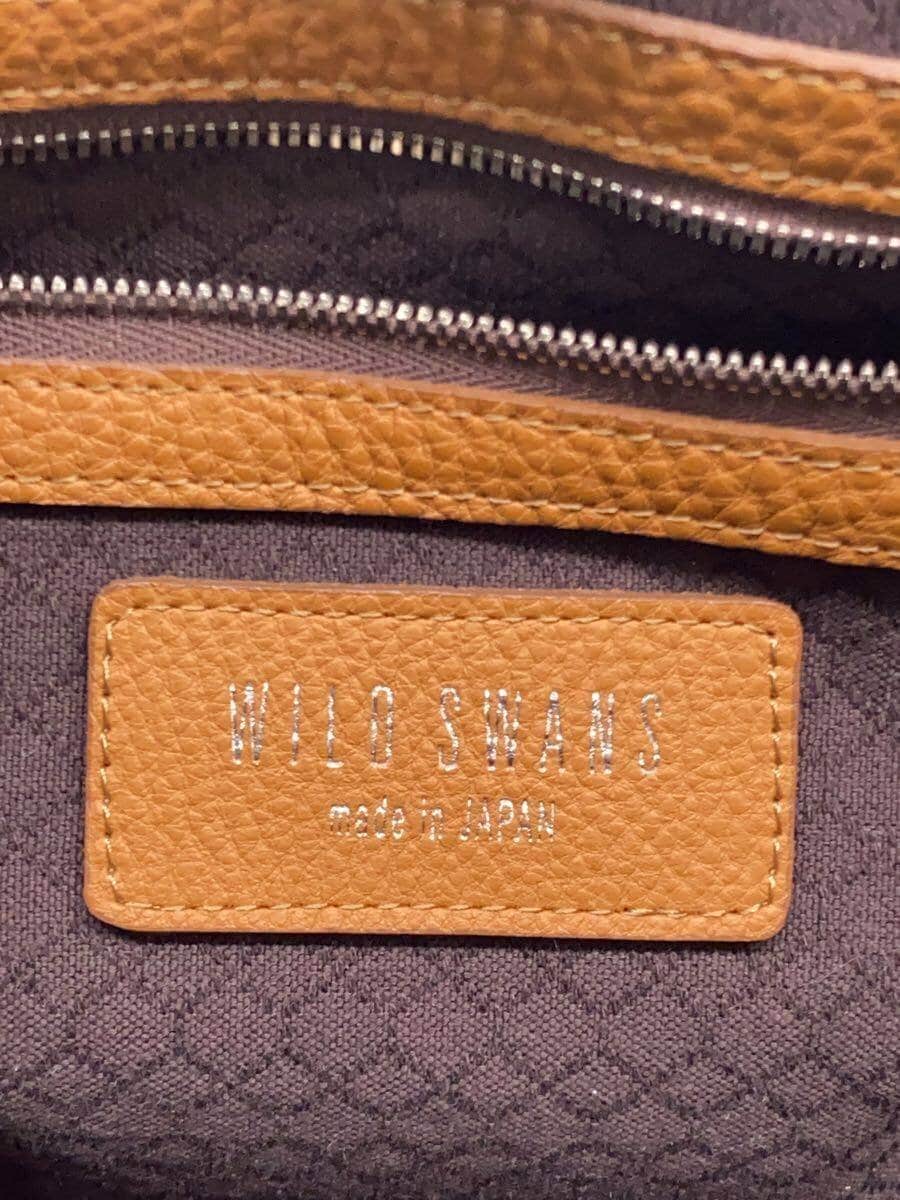 WILD SWANS Tote Bag Leather BRW 5