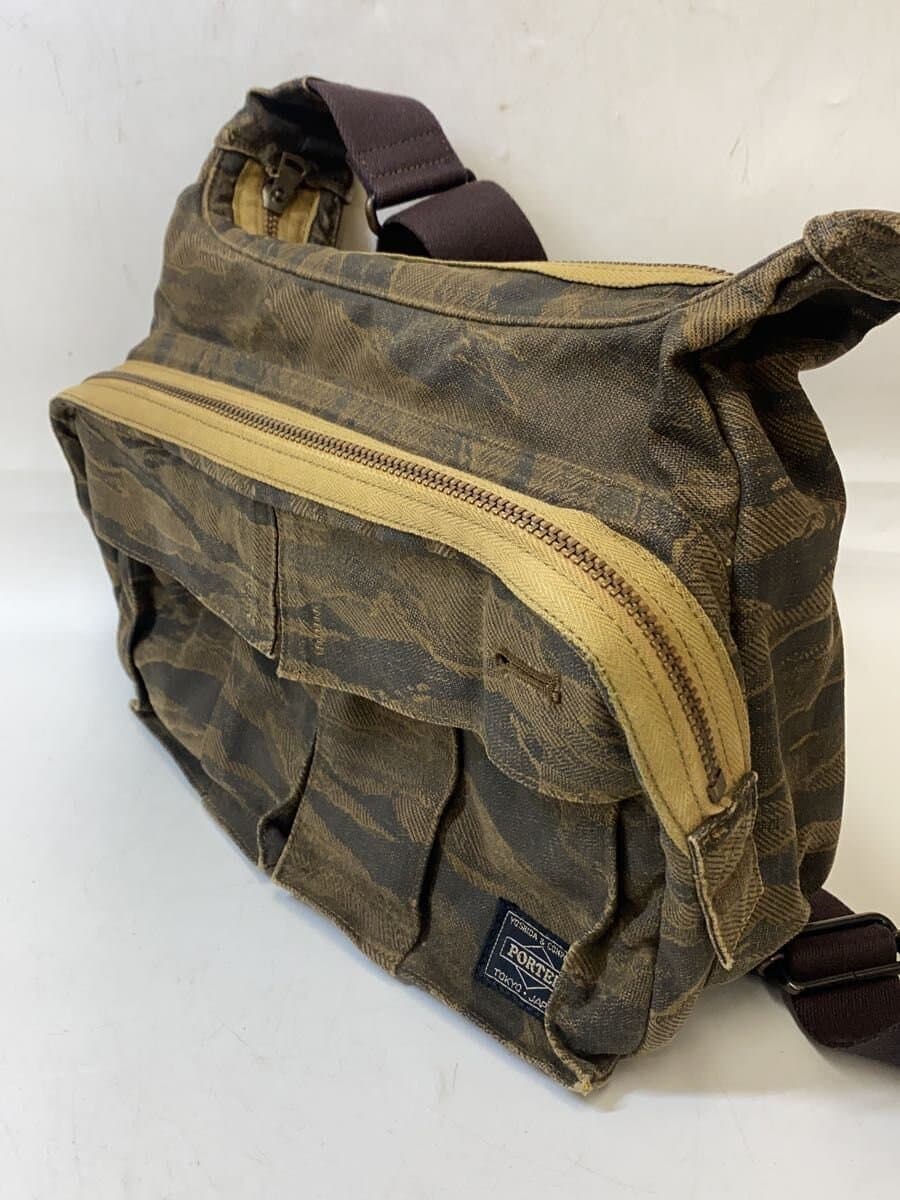 PORTER Shoulder Bag Cotton BRW Camouflage 2