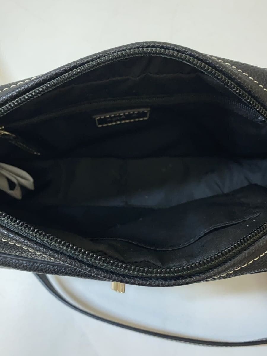 agnes b. shoulder bag leather BLK 6