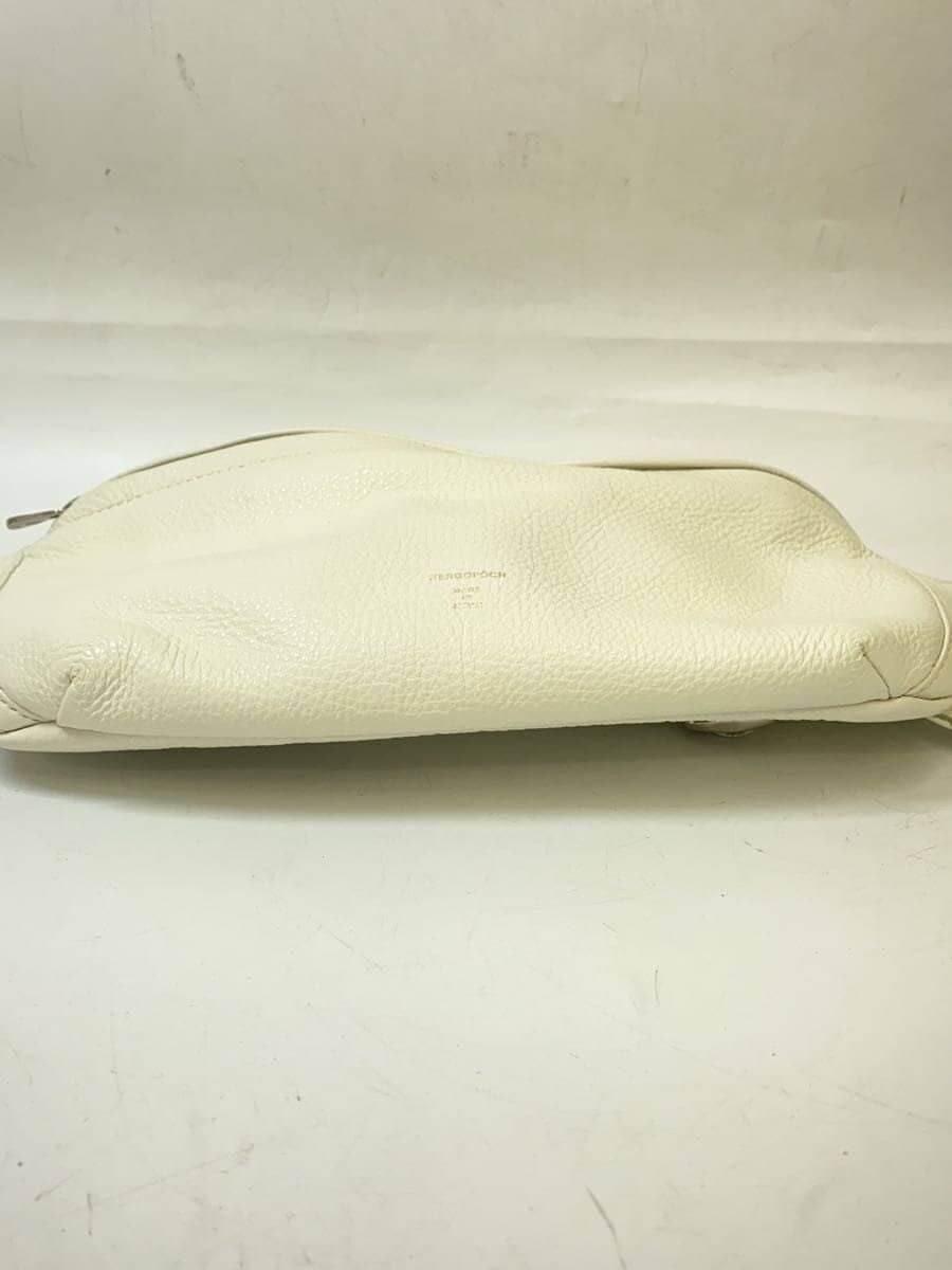 HERGOPOCH Shoulder Bag Leather WHT 4