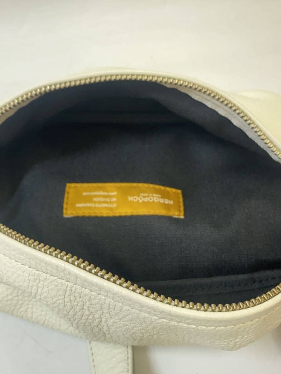 HERGOPOCH Shoulder Bag Leather WHT 6