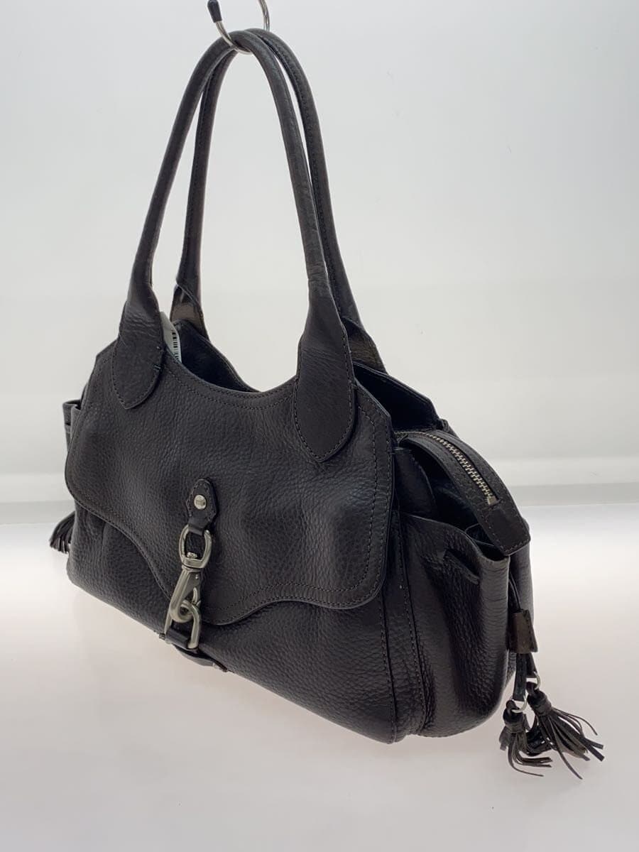 COLE HAAN pebbled leather handbag leather brown 2