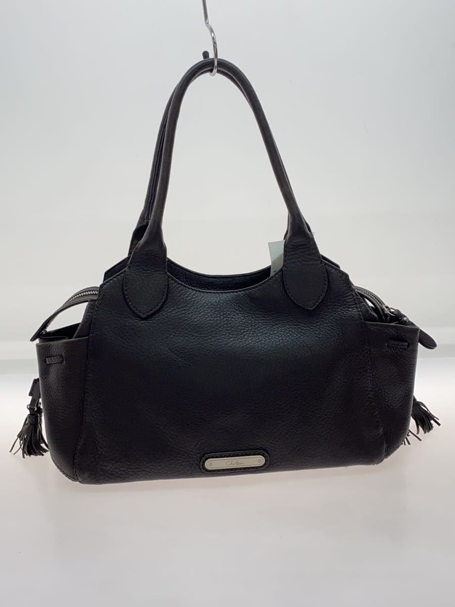 COLE HAAN pebbled leather handbag leather brown 3