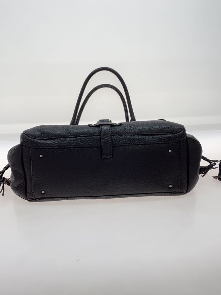 COLE HAAN pebbled leather handbag leather brown 4