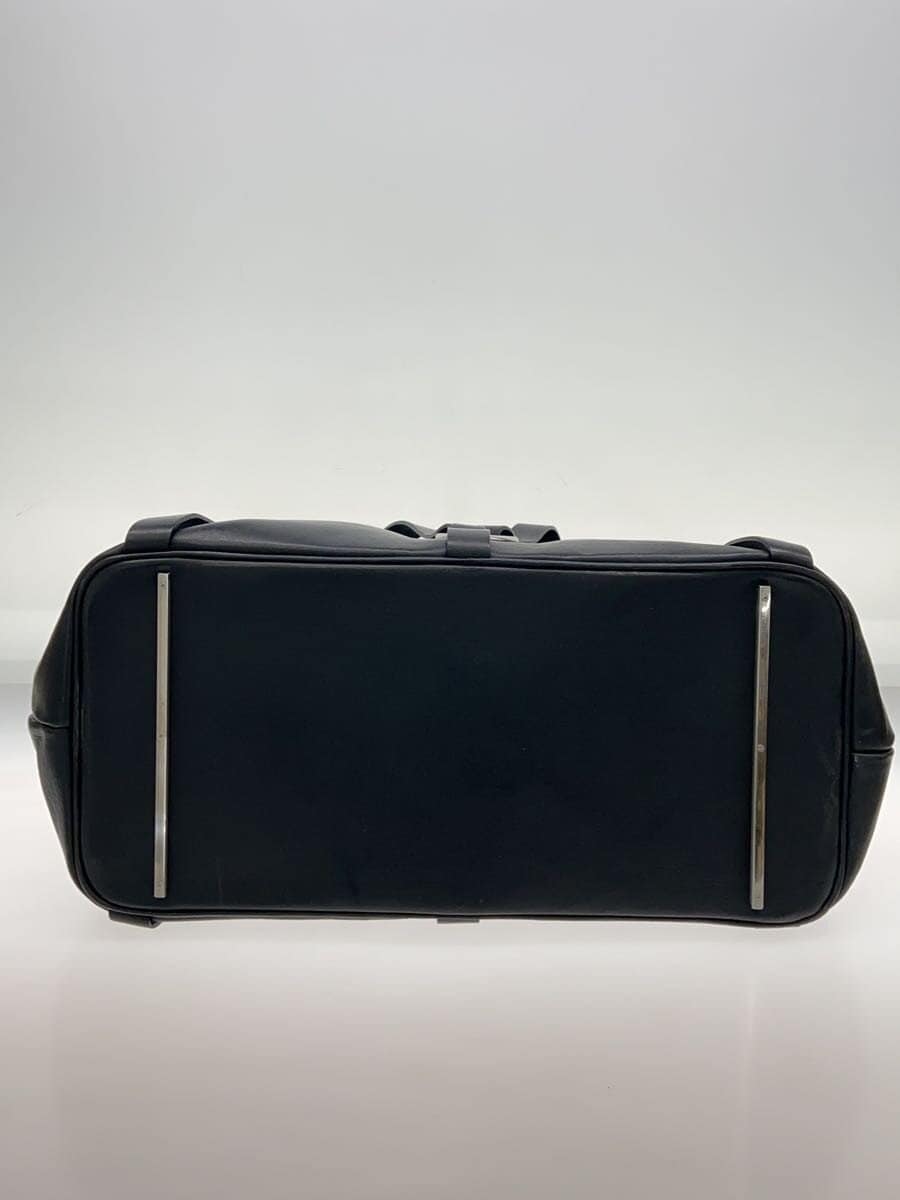 JOHN LAWRENCE SULLIVAN LEATHER TRAVELING BAG Tote Bag Leather Black Plain 4