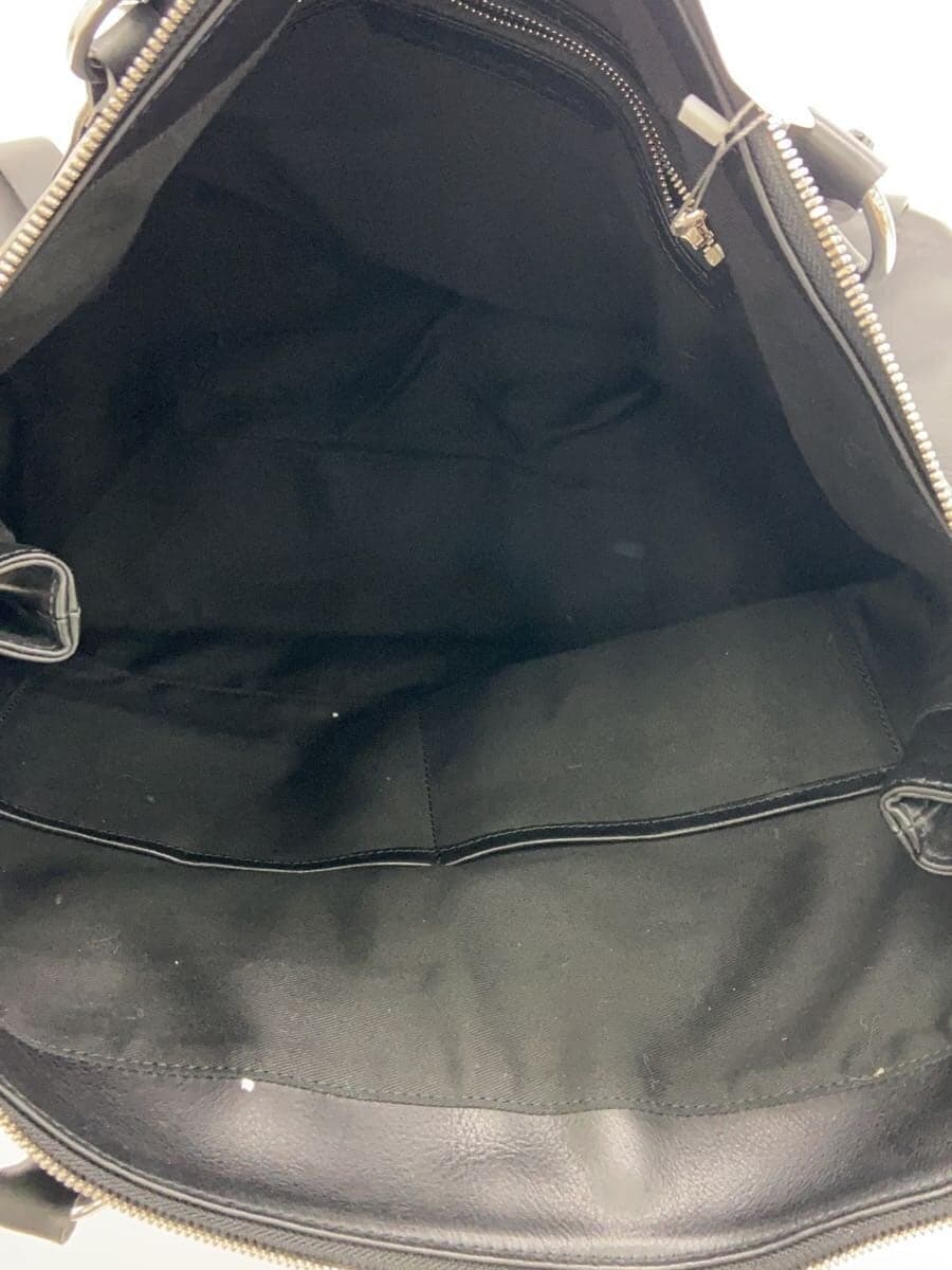 JOHN LAWRENCE SULLIVAN LEATHER TRAVELING BAG Tote Bag Leather Black Plain 6