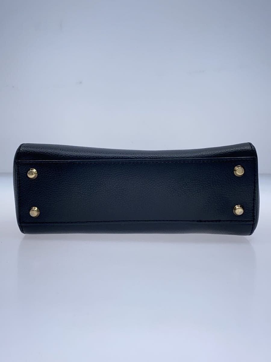 agnes b. handbag leather black plain IS11-06 4
