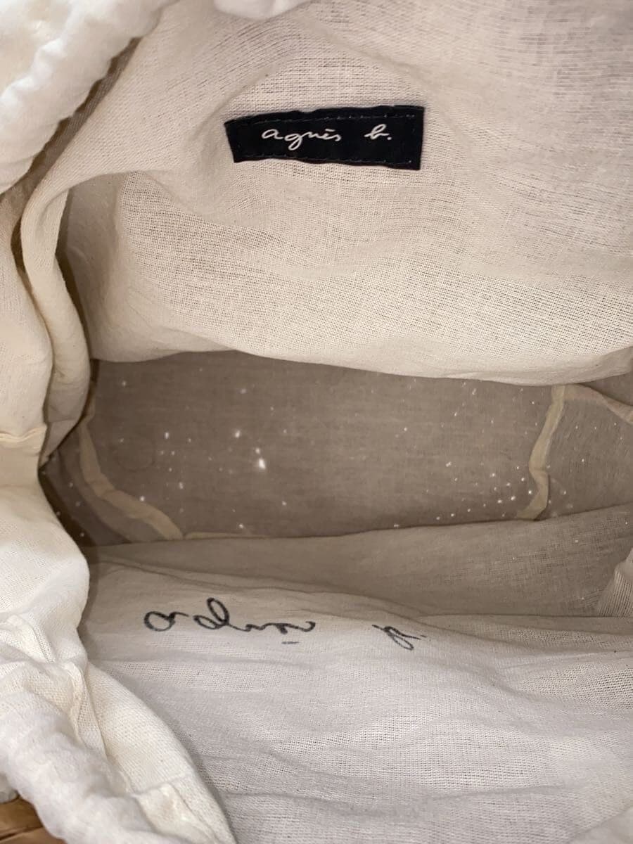 agnes b. basket bag -- beige 6