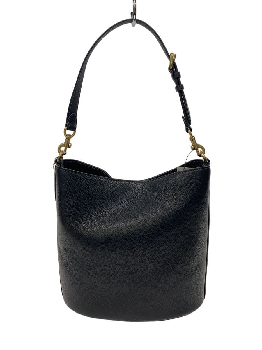 COACH Shoulder Bag Leather Black CW624 3