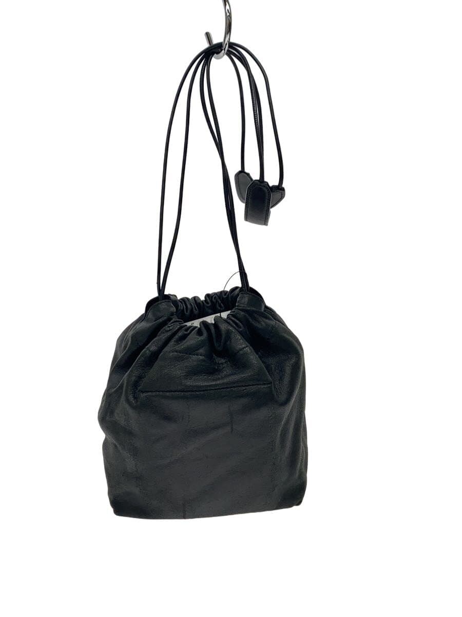 JIL SANDER shoulder bag leather black plain 3