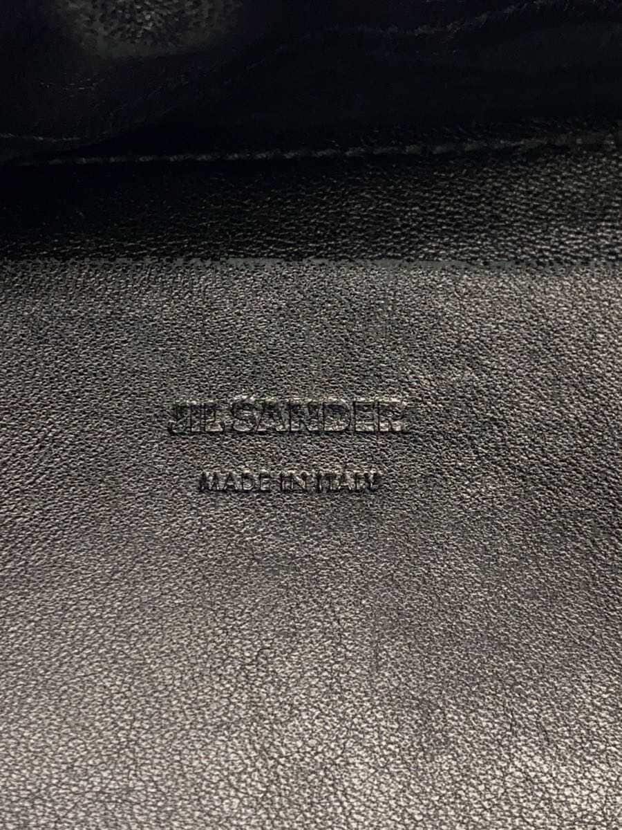 JIL SANDER shoulder bag leather black plain 5