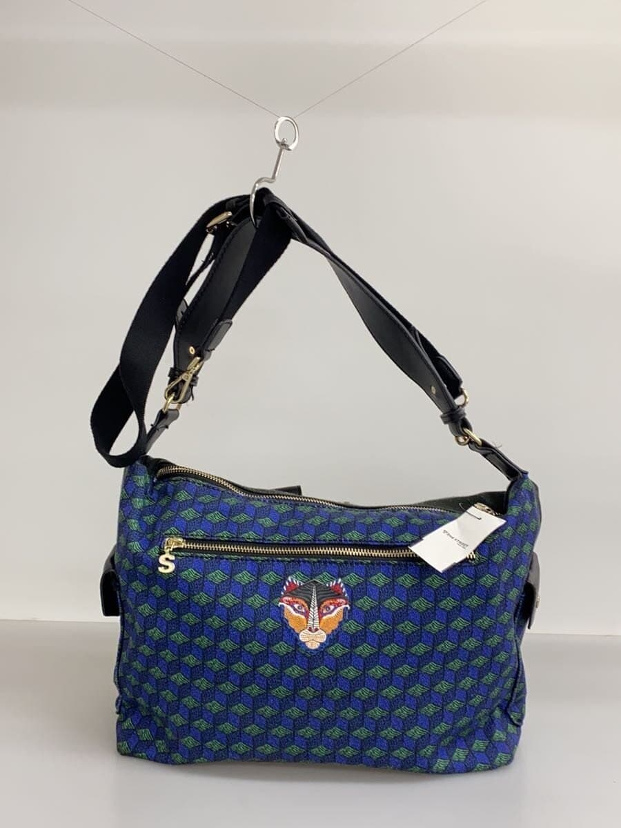 Desigual Shoulder Bag Polyester NVY All Over Pattern 3