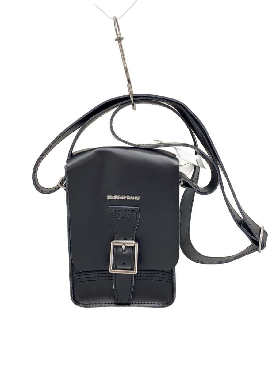 Dr. Martens Reporter Bag Shoulder Bag Leather Black Plain