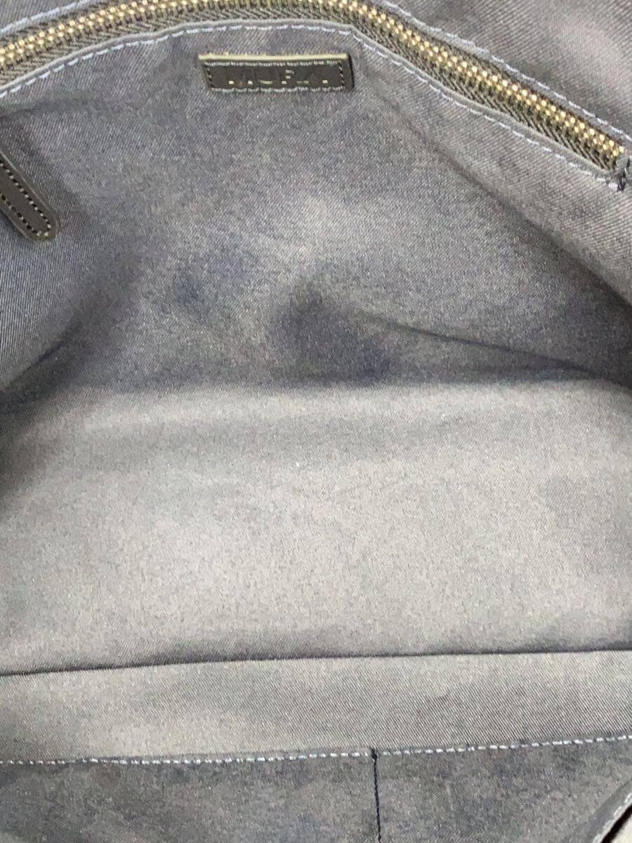 MURA tote bag leather navy plain 6