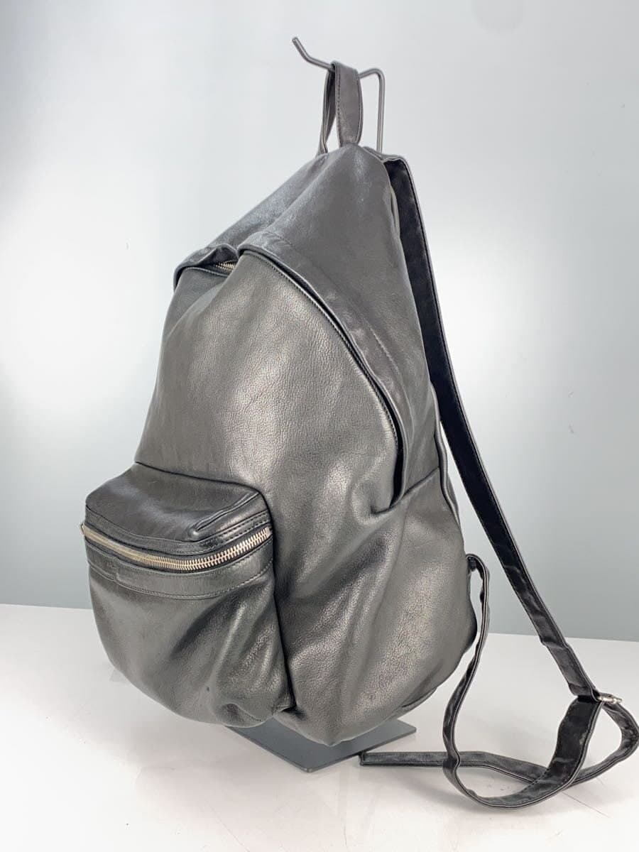 SAINT LAURENT City Backpack Leather BLK 2