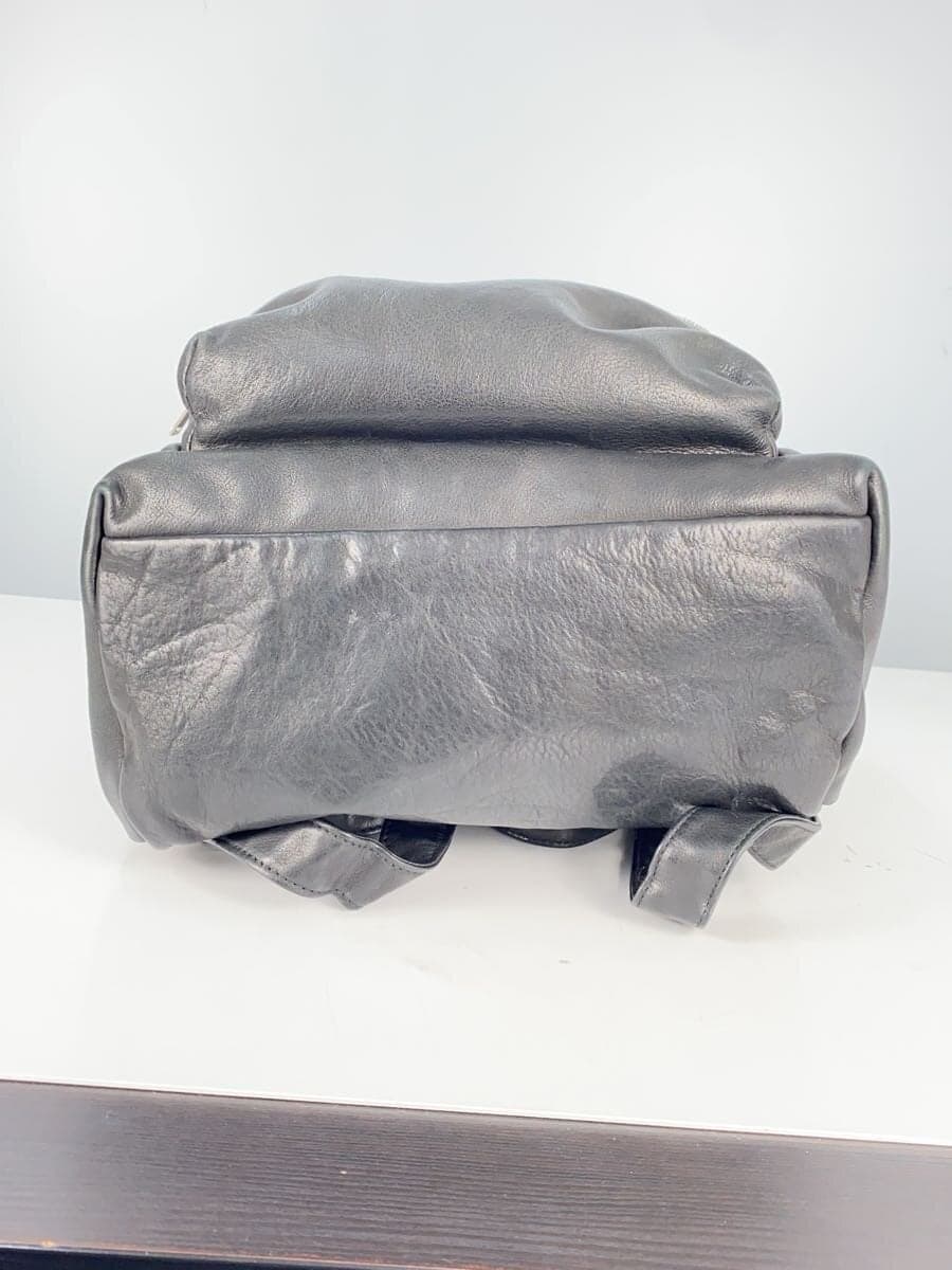 SAINT LAURENT City Backpack Leather BLK 4