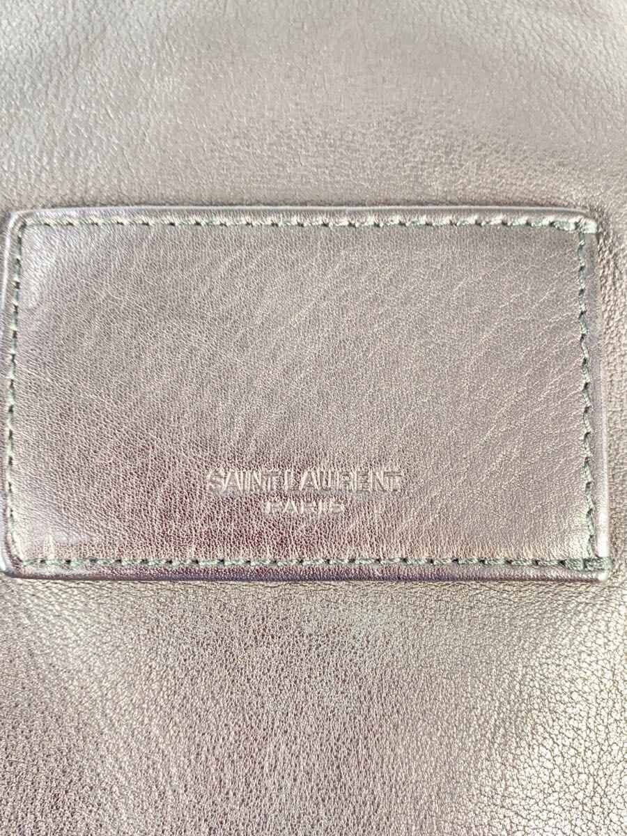 SAINT LAURENT City Backpack Leather BLK 5