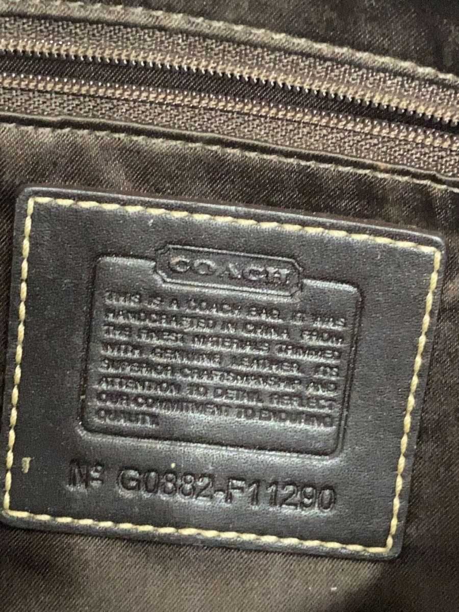 COACH Tote Bag Canvas BRW All Over Pattern F11290 5