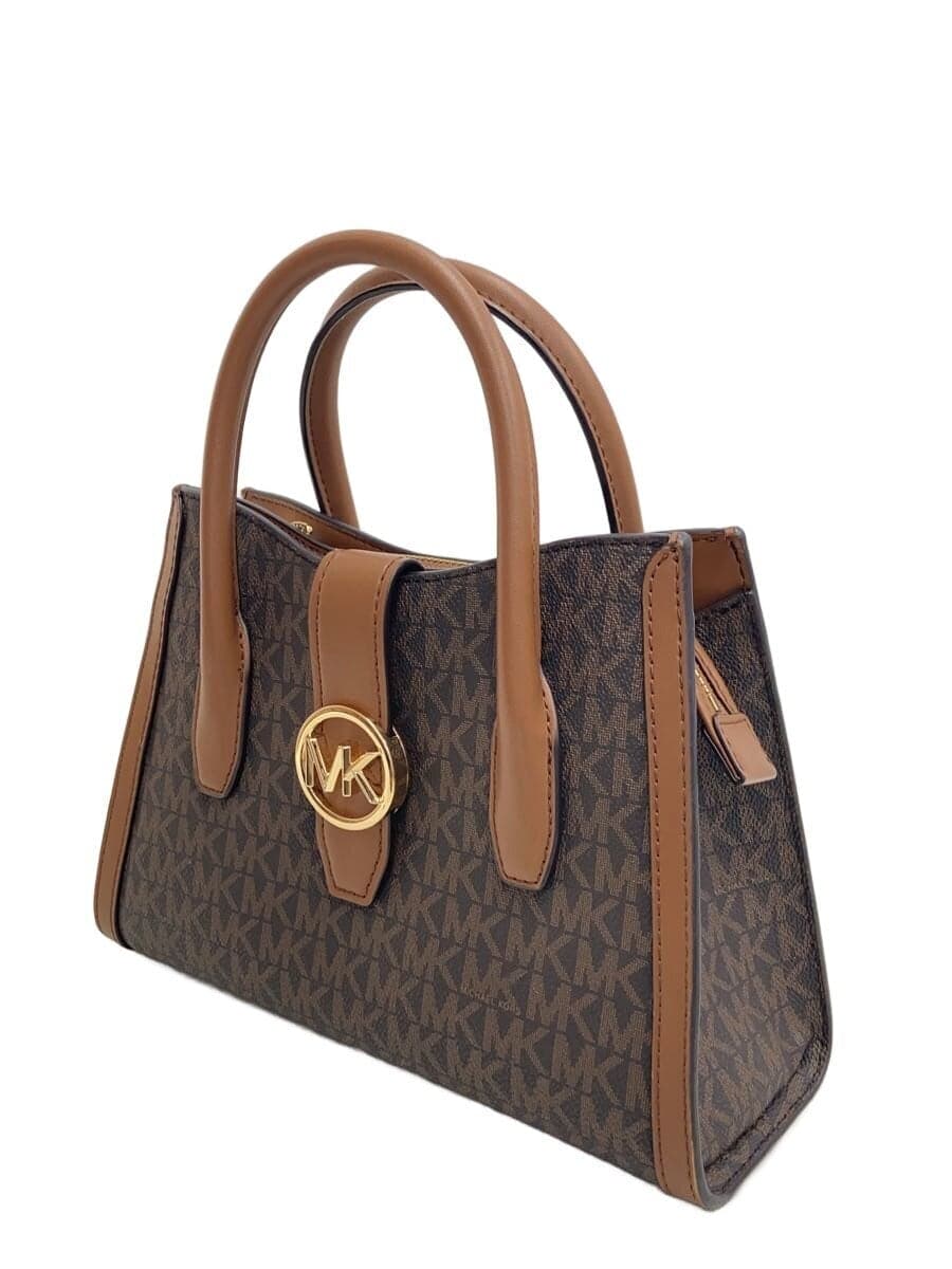 MICHAEL KORS Handbag PVC BRW All Over Pattern 2