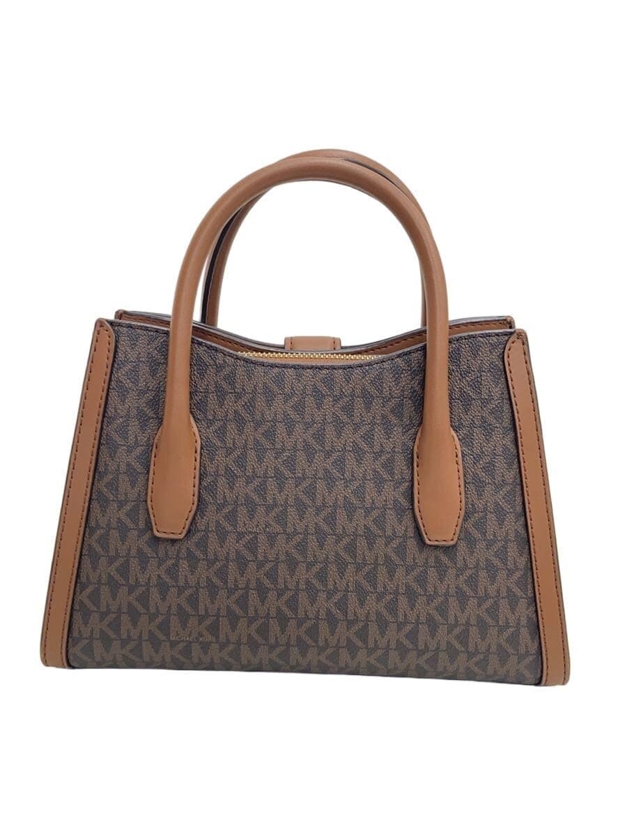 MICHAEL KORS Handbag PVC BRW All Over Pattern 3