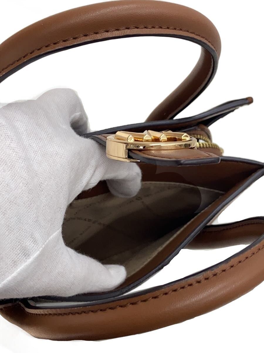 MICHAEL KORS Handbag PVC BRW All Over Pattern 7