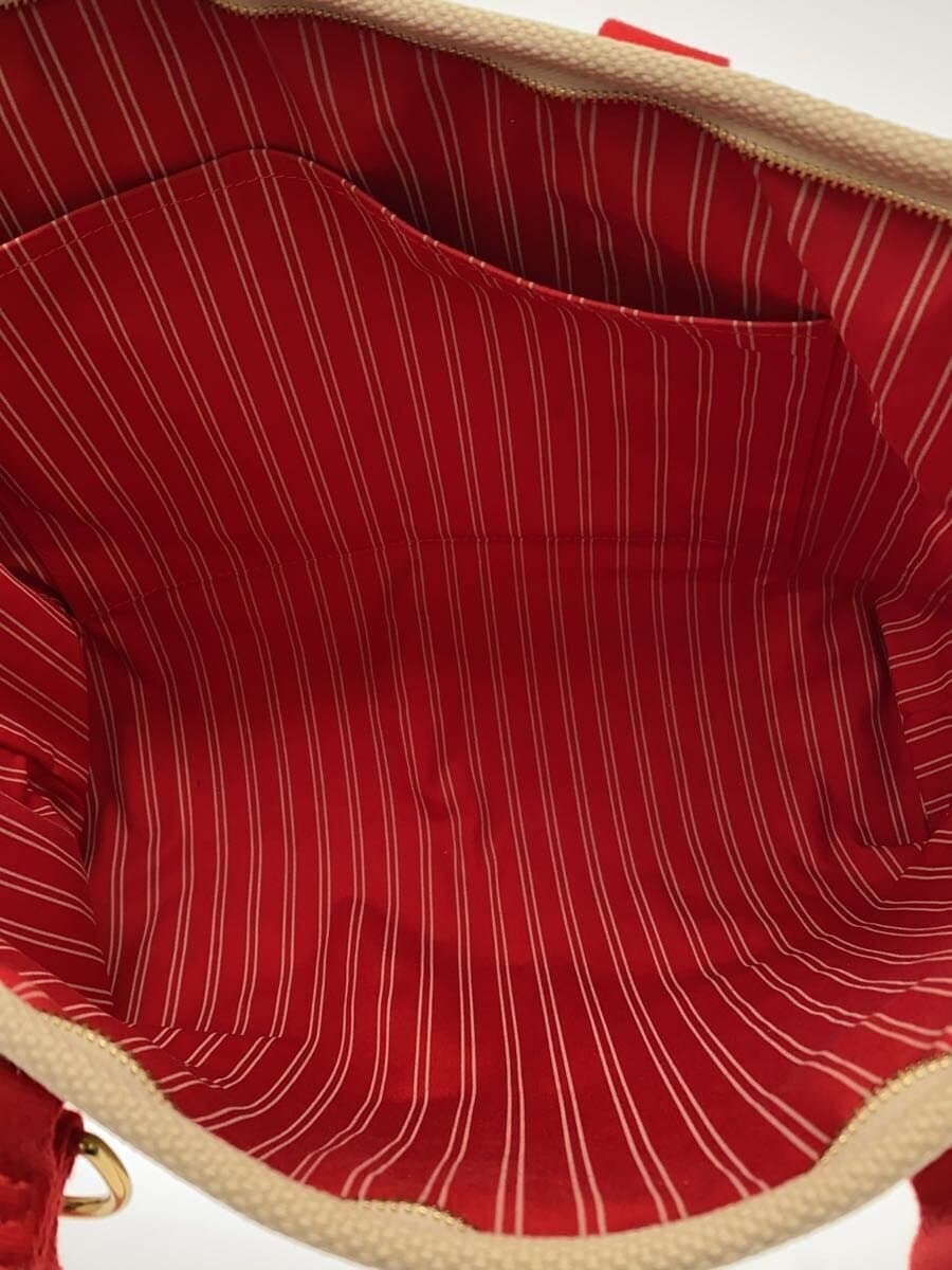 LOUIS VUITTON Cabas MM_ Antigua Canvas RED M40035 6