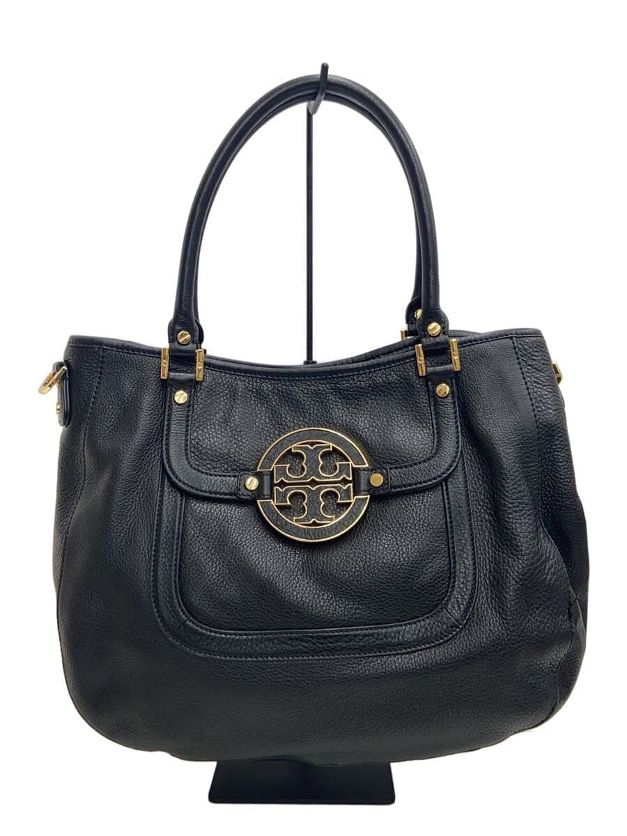 TORY BURCH Shoulder Bag Leather BLK Solid