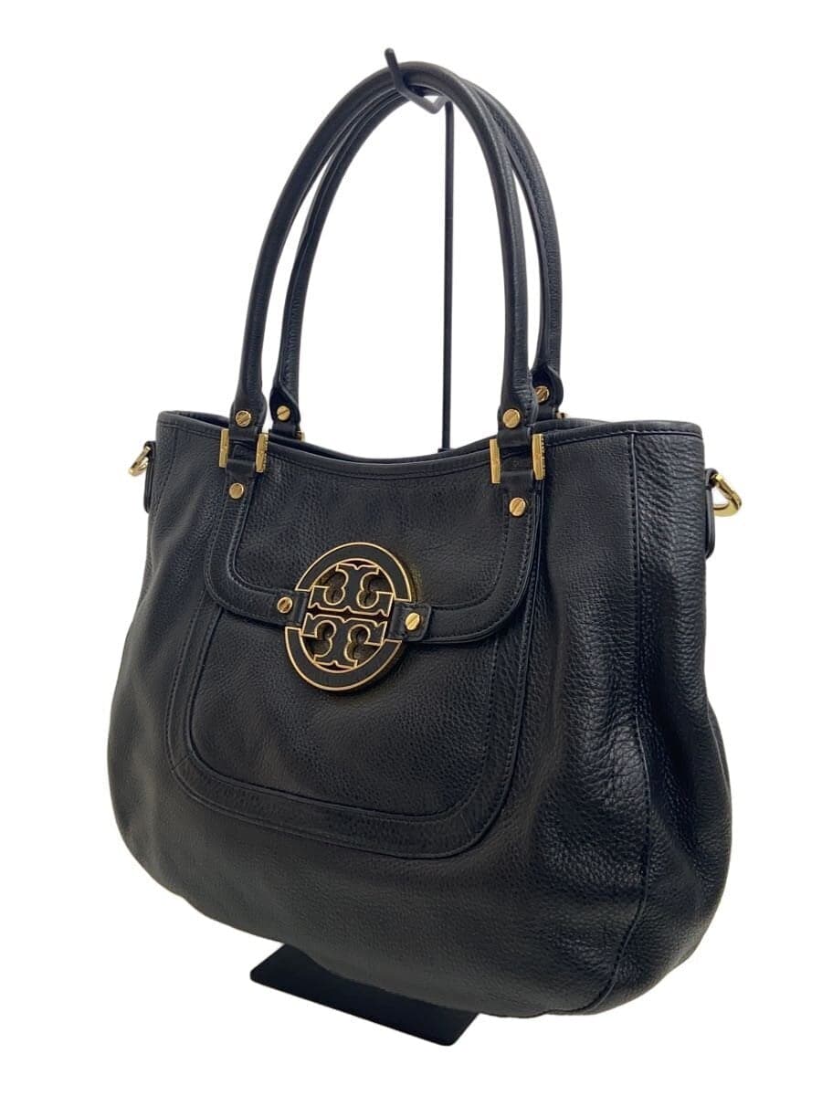 TORY BURCH Shoulder Bag Leather BLK Solid 2