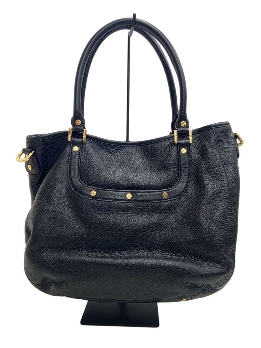 TORY BURCH Shoulder Bag Leather BLK Solid 3