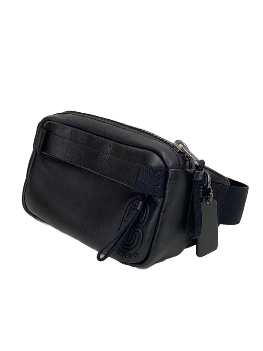 COACH Waist Bag Leather Black 6786 2