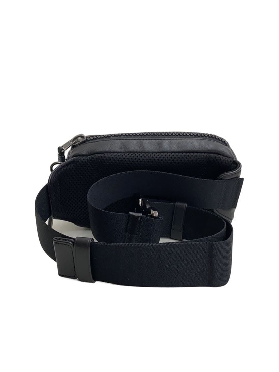 COACH Waist Bag Leather Black 6786 3